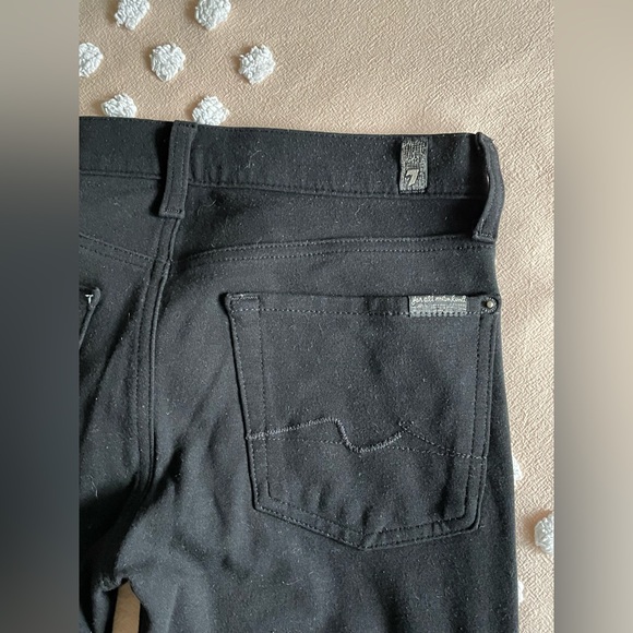 7 for all mankind Gwenevere Black super stretchy leggings - Picture 6 of 7